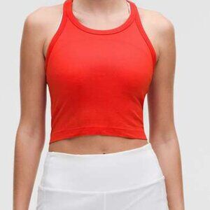 Lululemon Swiftly Tech Cropped Racerback Tank Top 2.0 -  Hot Heat